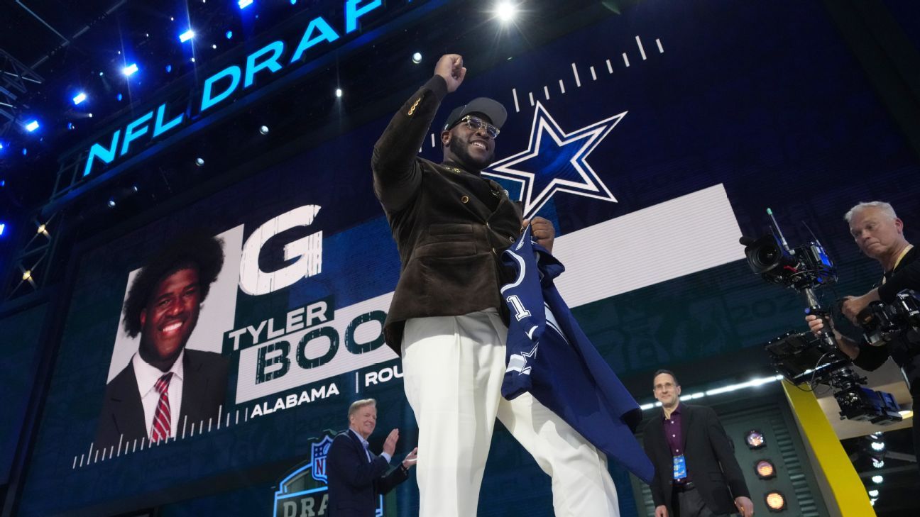 Cowboys take Tyler Booker with 12th pick in NFL draft