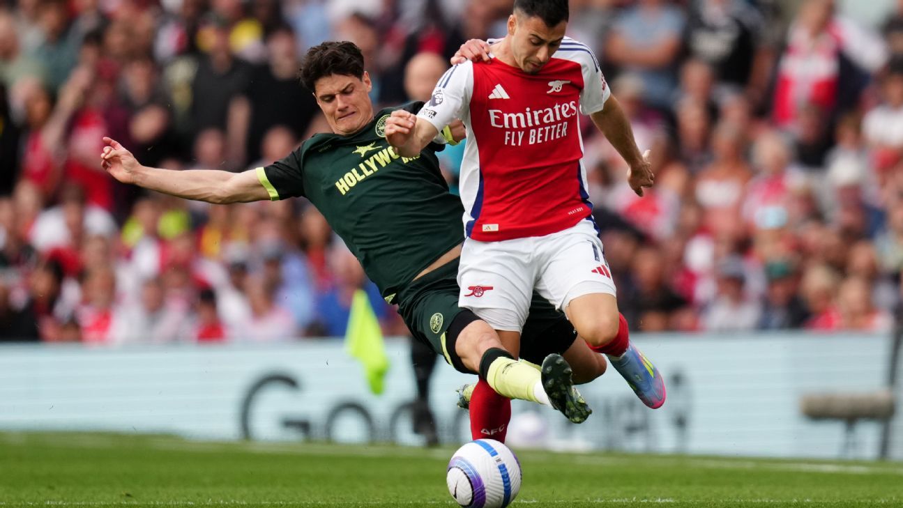 Gabriel Martinelli on Christian Nørgaard tackle: ‘He could have broken my leg’