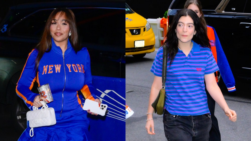 Jordyn Woods Cheers on Boyfriend Karl-Anthony in Custom Knicks Look