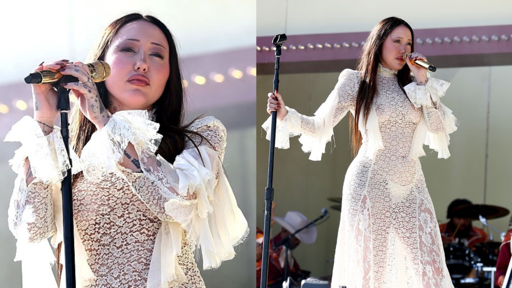 Noah Cyrus Wears Dramatic Sheer Dress at Coachella 2025 With Shaboozey