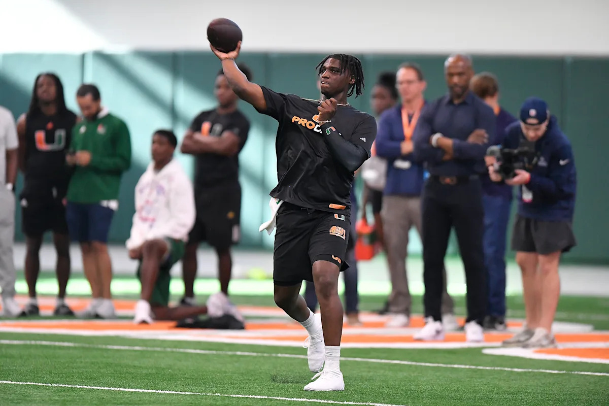 QB Cam Ward of Miami is the Titans’ likely pick at No. 1 overall in the NFL draft
